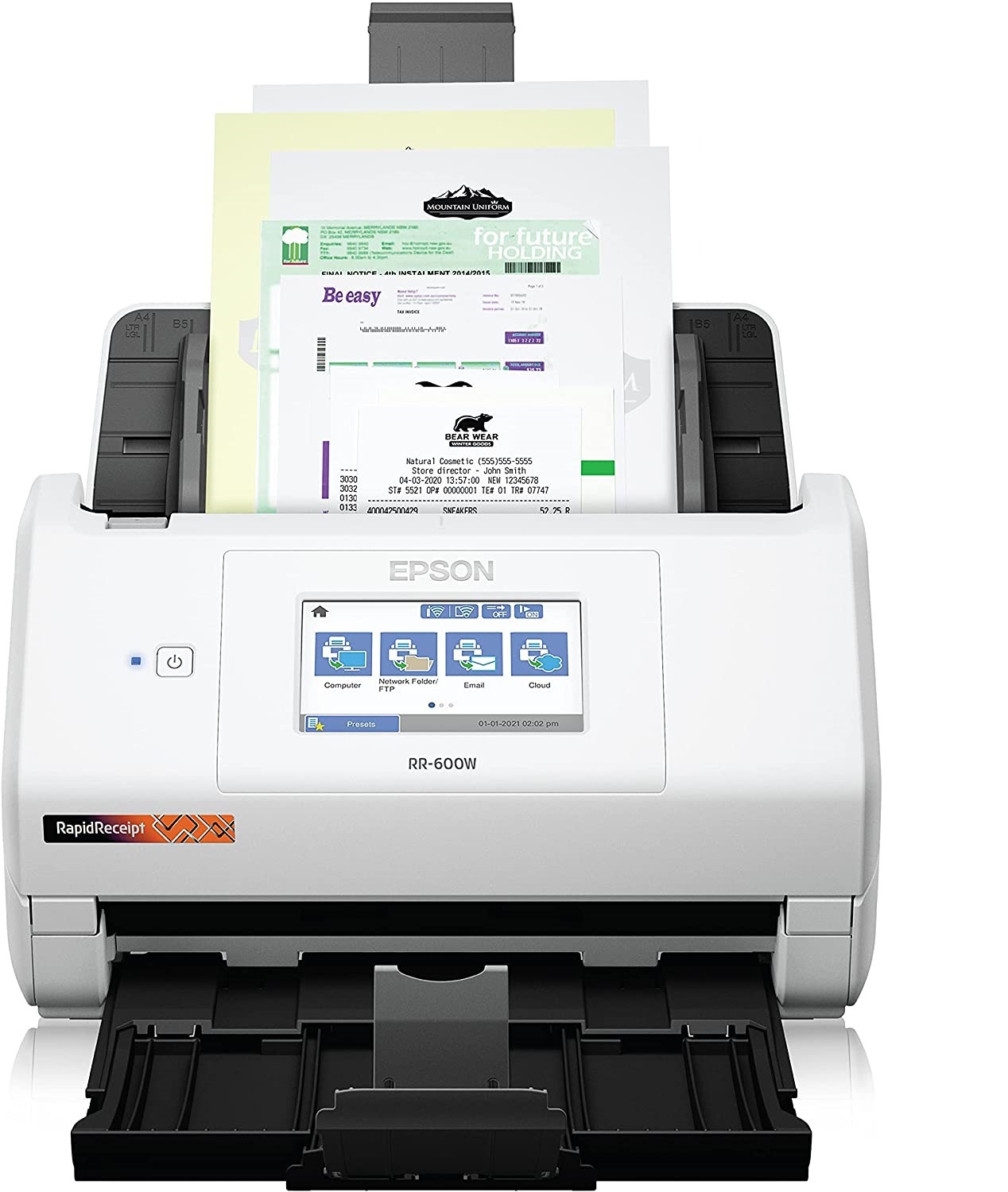 Epson RapidReceipt RR-600W A4 Colour Document Scanner